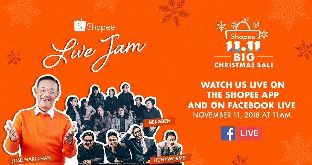 Shopee Philippines Facebook Live Jam on 11.11 Bg Christmas Sale