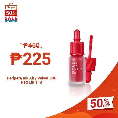 Shopee 2.2 Sale Peripera Ink Airy Velvet Lip Tint