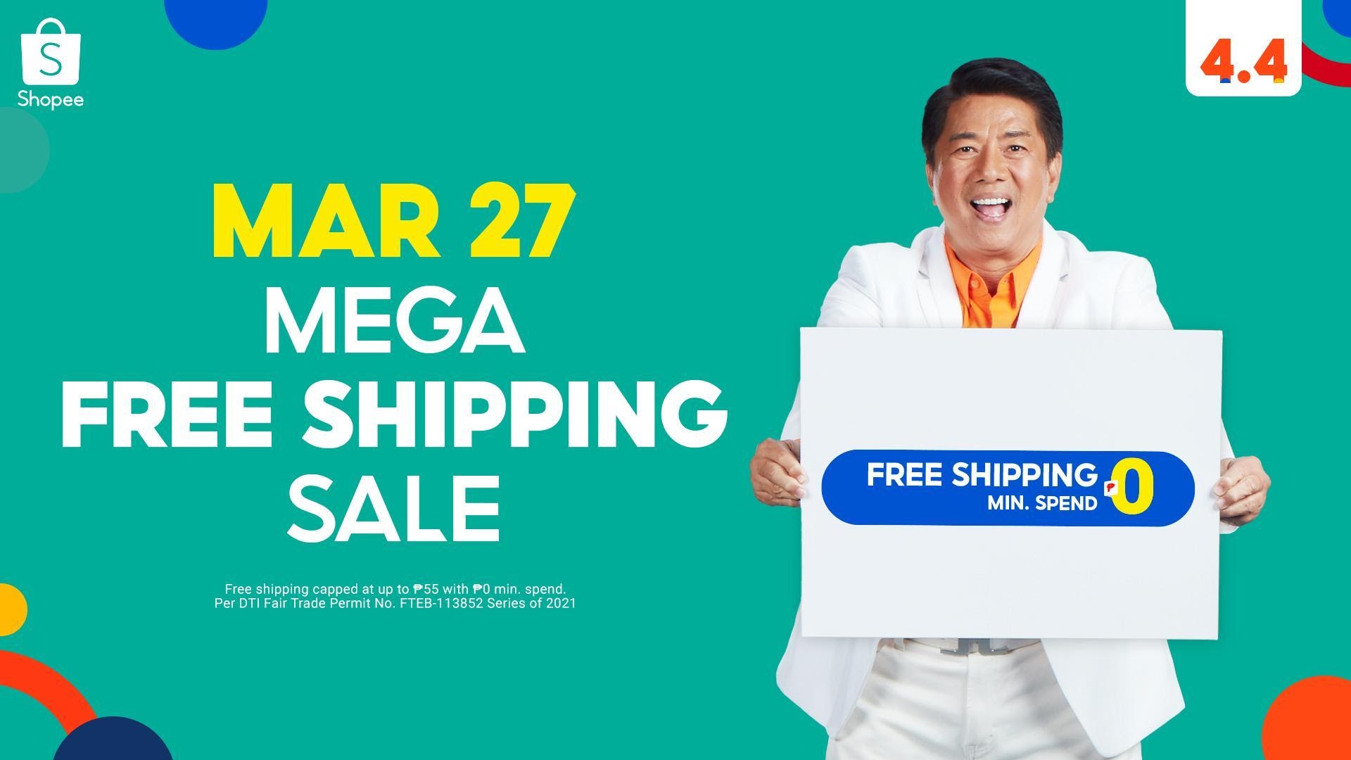 Shopee's Mega Free Shipping Sale