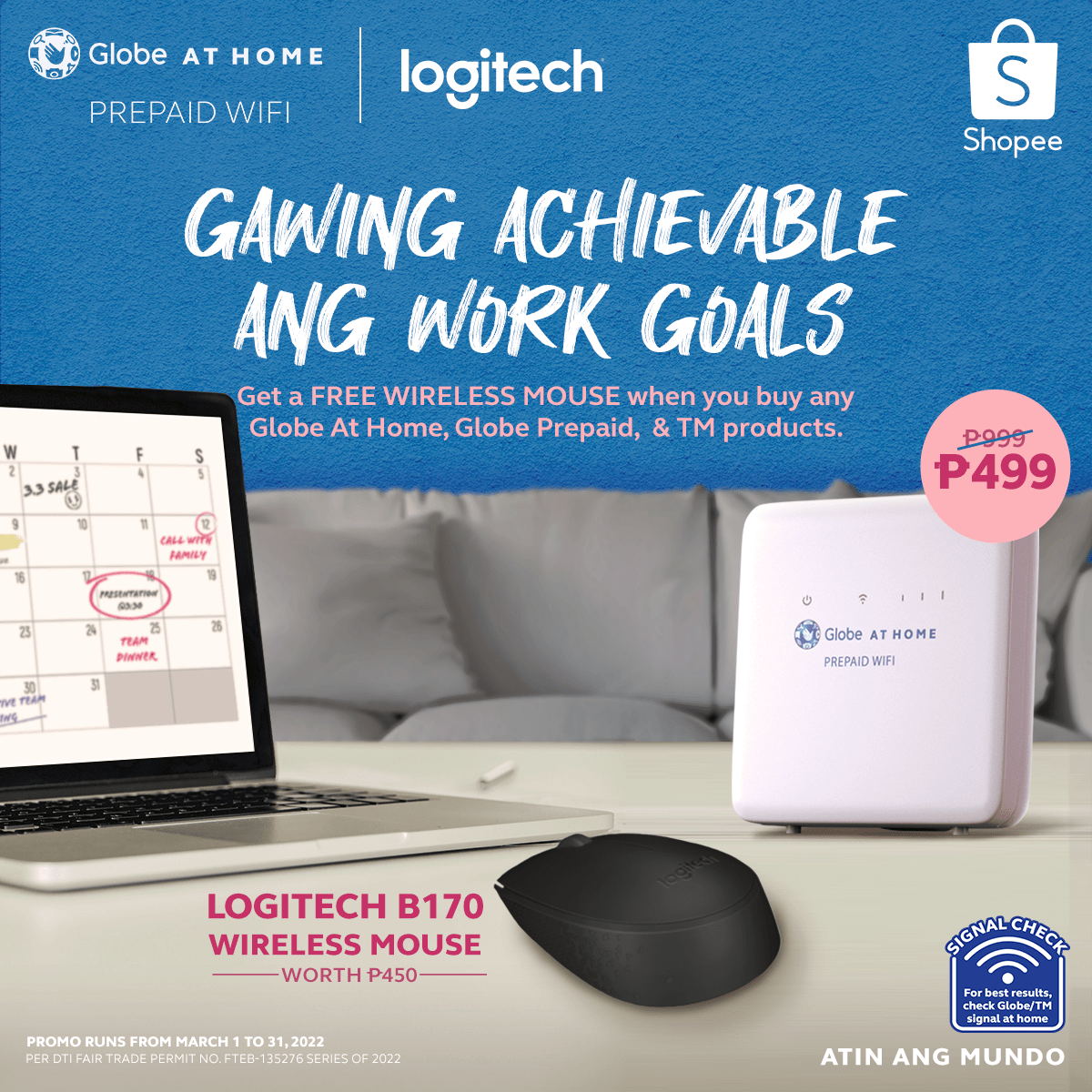 Globe At Home Prepaid Wifi x Logitech