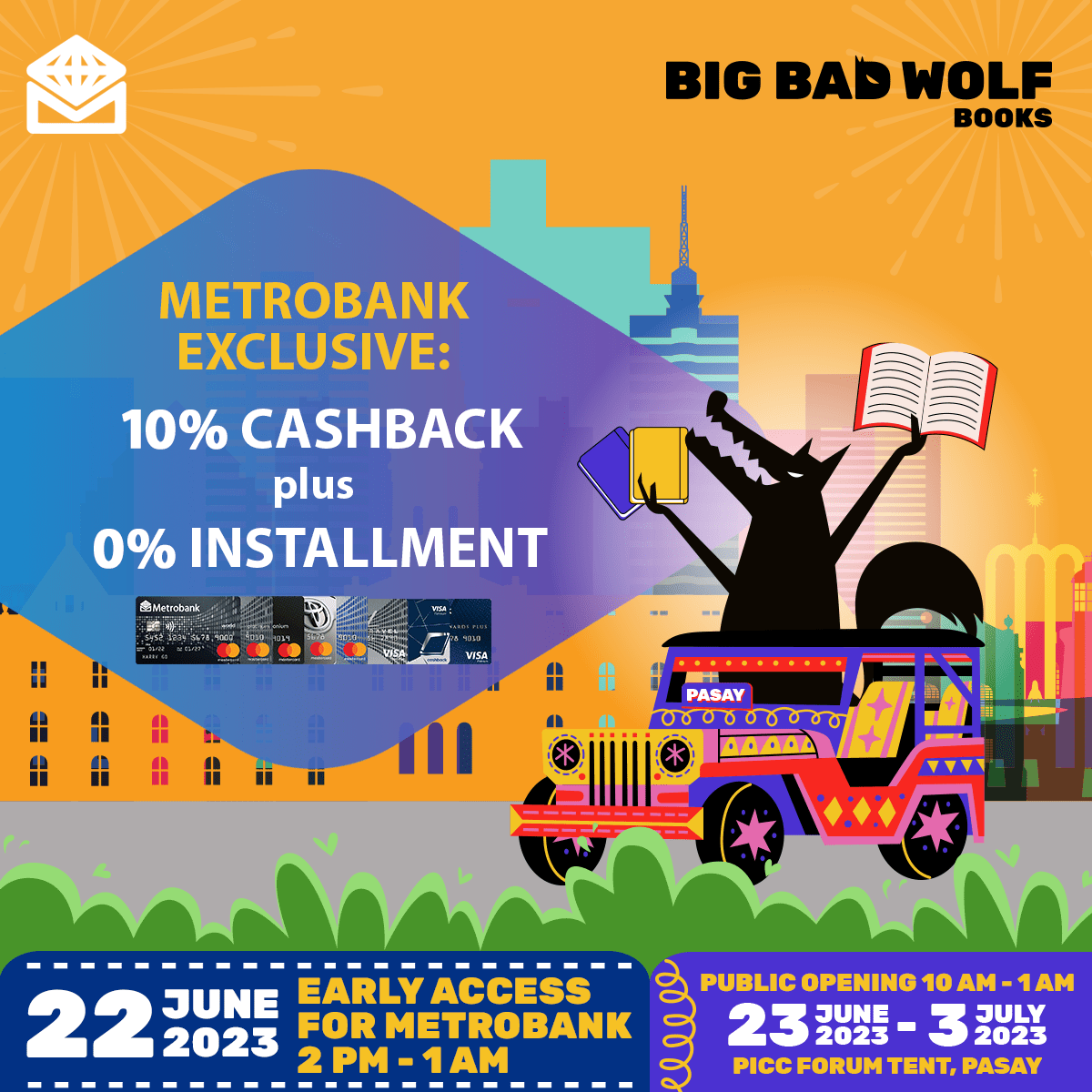 Big Bad Wolf Book Sale Manila 2023 Perks With Your Metrobank Card 2573