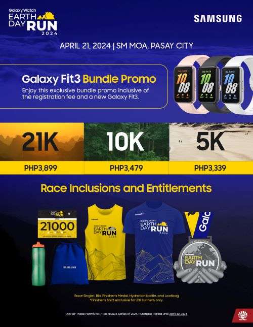 Samsung Galaxy Watch Earth Run Fit3 Bundles