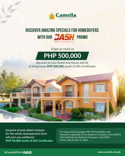 Camella HomeDash Promo