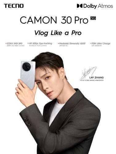 Lay Zhang CAMON 30 Pro 5G