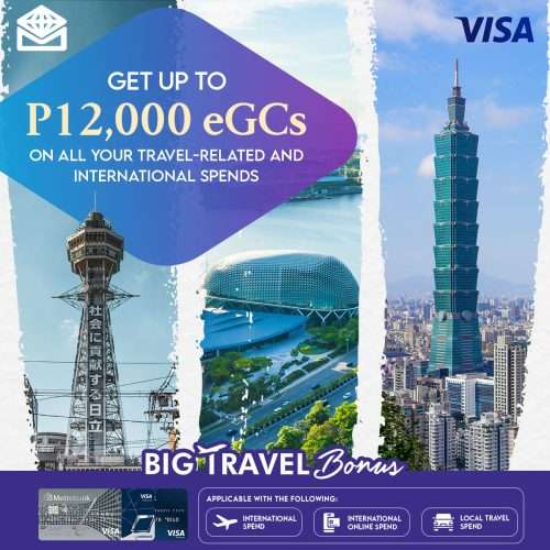 Metrobank x Visa Big Travel Bonus Promo