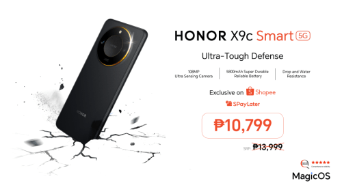 HONOR X9c Smart 5G Only Php 10,799 Shopee 3.3 Exclusive