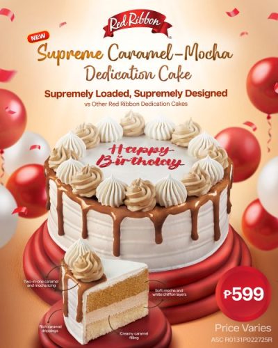 Red Ribbon Supreme Caramel-Mocha Dedication Cake